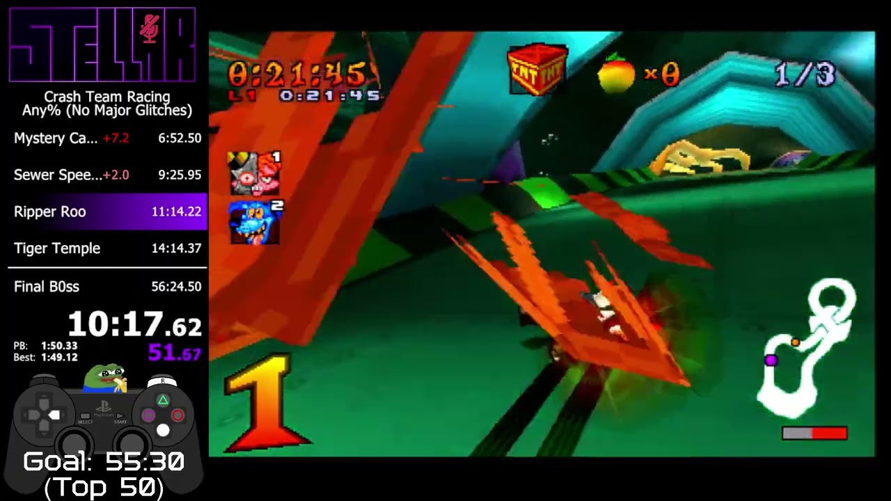 CTR | Any% No Major Glitches | 56:05