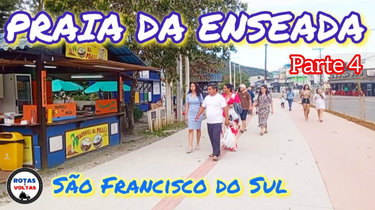 Praia da enseada em São Francisco do Sul Santa Catarina 