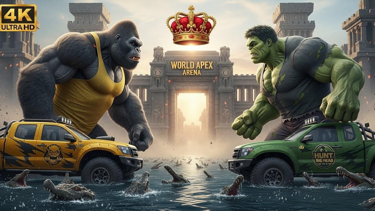 🎬  KING KONG 🦍 vs HULK 💚 | World Apex Arena 2026 |  4K #KingKongVsHulk#WorldApexArena#MonsterBattle