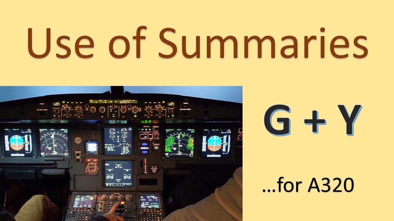 Use of QRH summary in Airbus A320