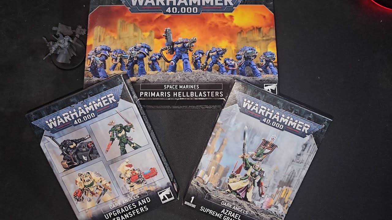 The Best way to start Dark Angels in 2025!? Warhammer 40k Miniature unboxing and build!!
