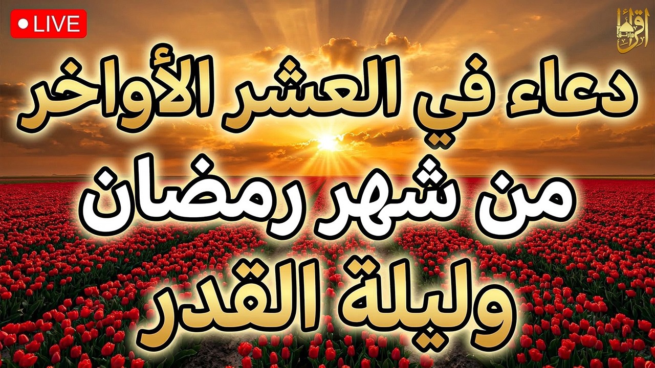 دعاء في العشر الاواخر من رمضان | دعاء ليلة القدر | سارعوا بقوله فابواب السماء مفتوحه والدعاء مستجاب