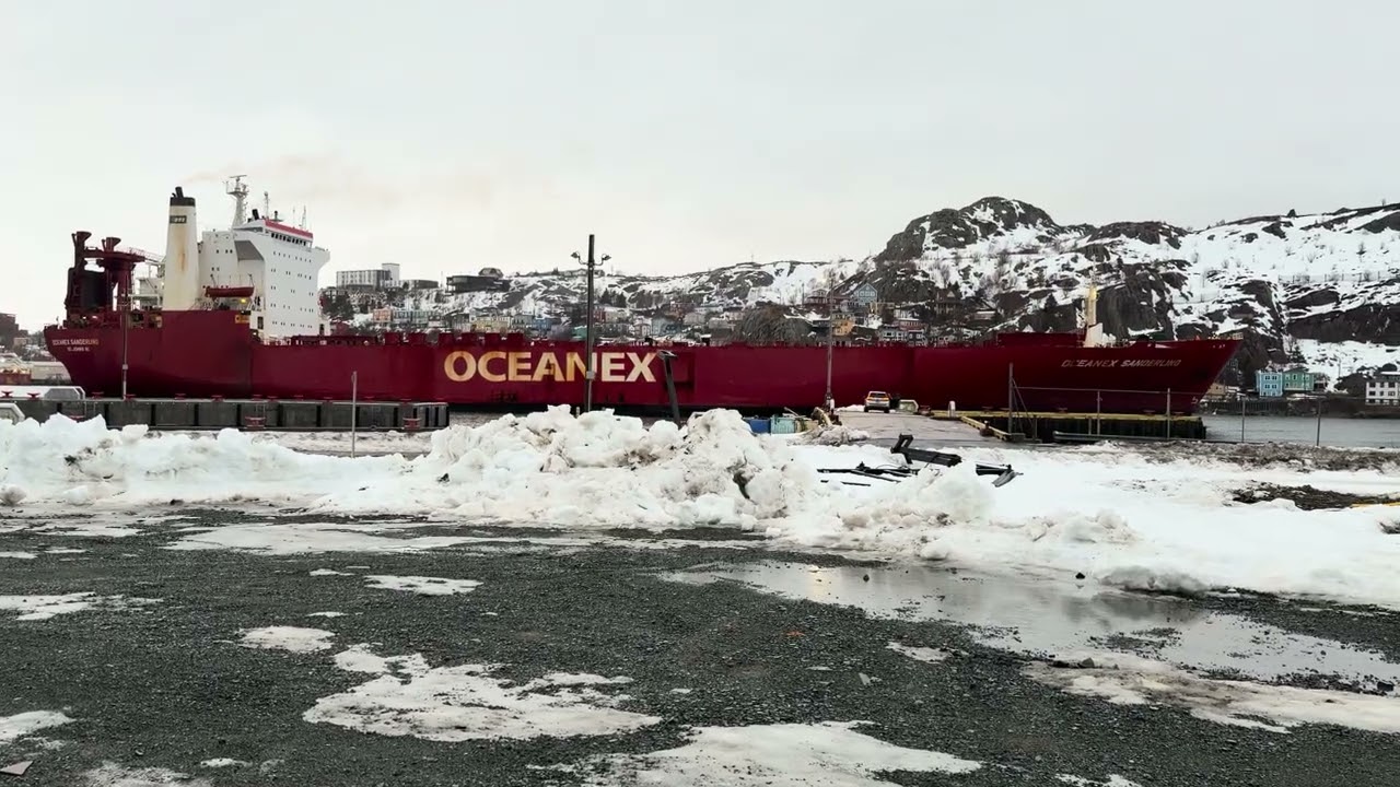 Oceanex boat leaving St. John’s, NL 