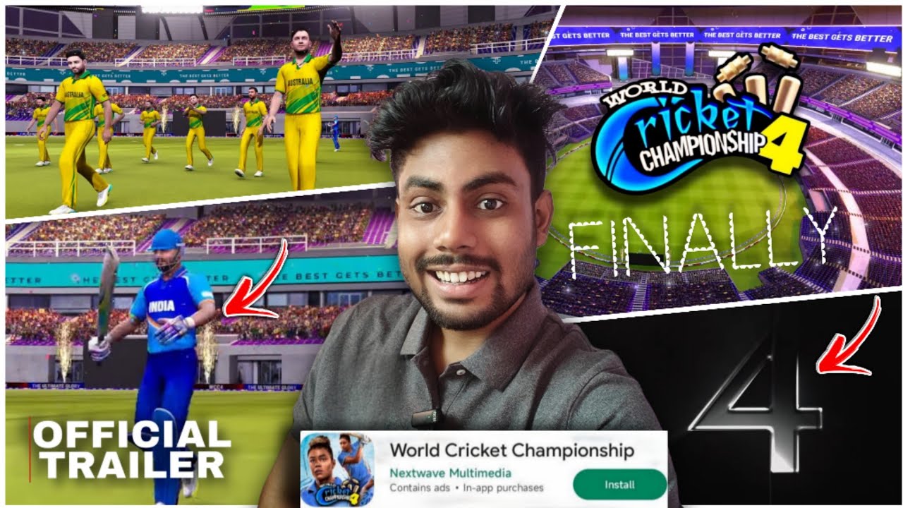 WCC4 Finally🤯 New Trailer 😍 Full Review 🔥 Gameplay & Features: New Cricket Game !!