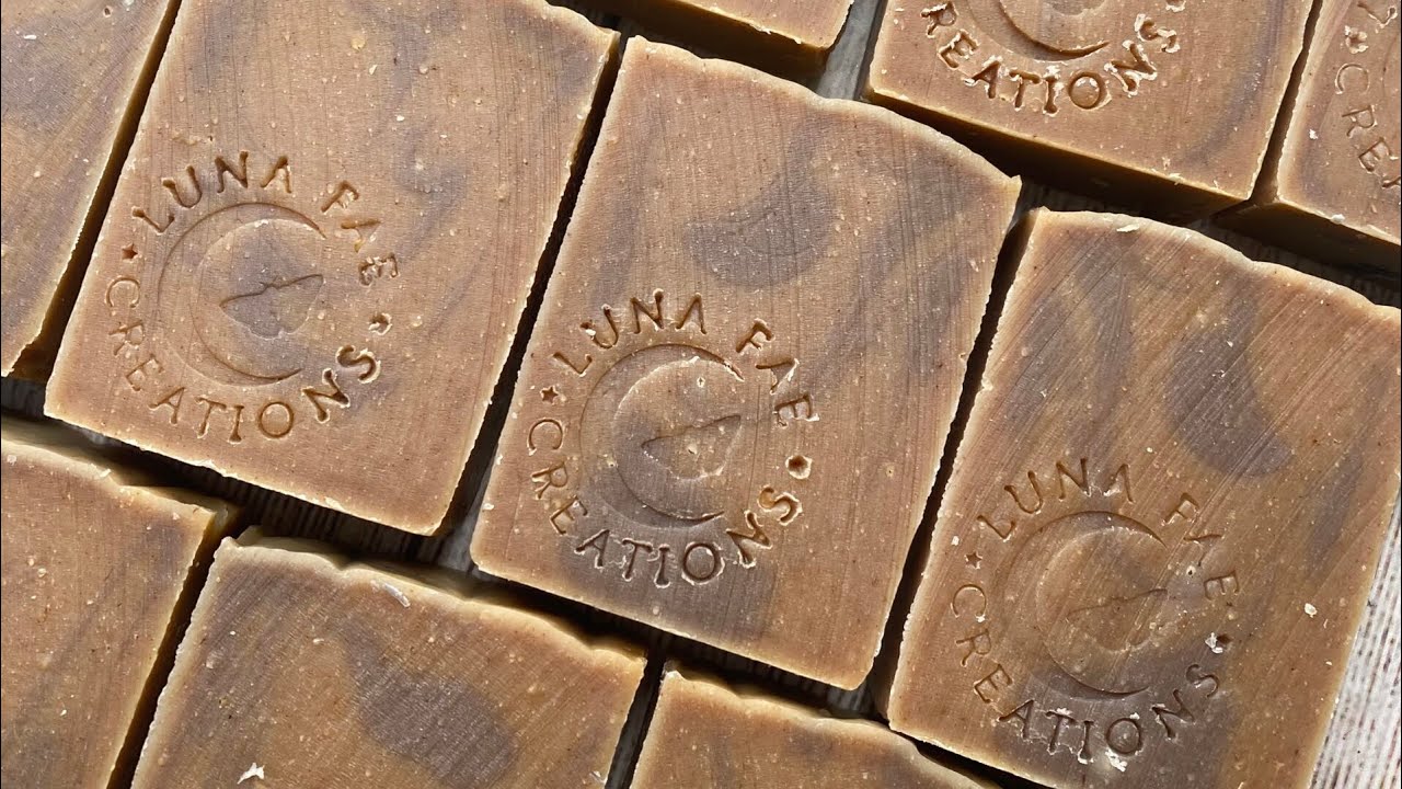 Making of Jewelweed Cold Process Soap For Poison Ivy 🍃 | Luna Fae Creations
