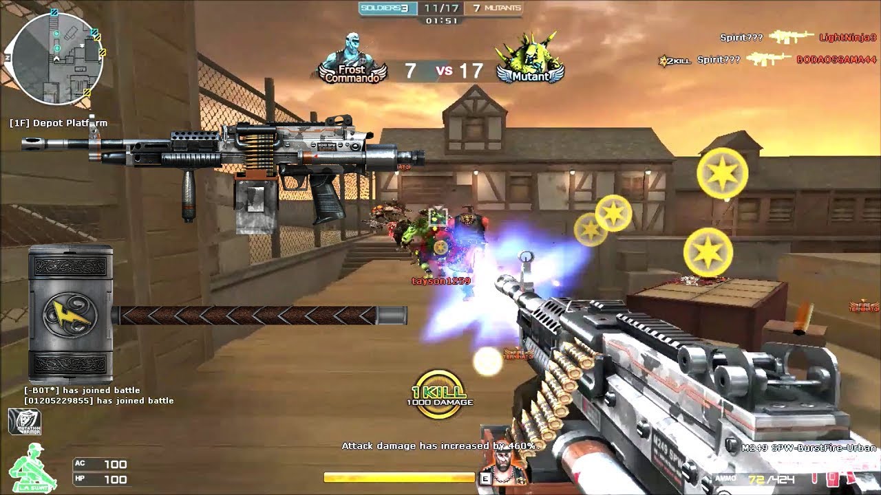 Crossfire NA 2.0 : M249 SPW-Burst Fire-Urban - Hero Mode X - Zombie V4