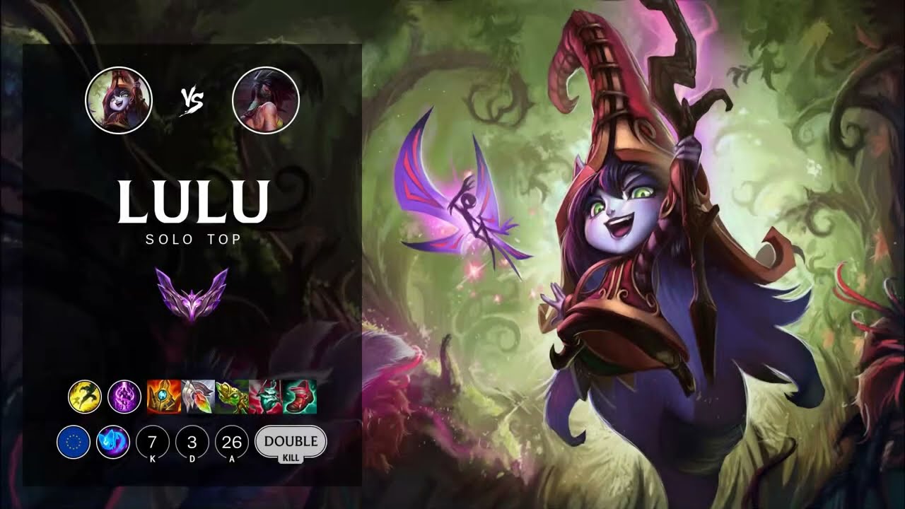 Lulu Top vs Akali - EUW Master Patch 12.13
