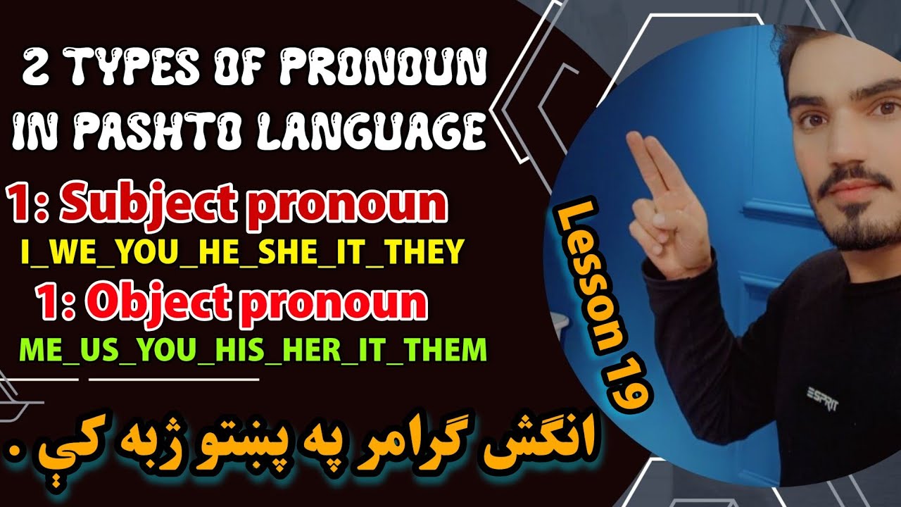 Subject pronouns in pashto / Object pronouns in pashto / Pronouns in pashto_19th Lesson of B1 class.
