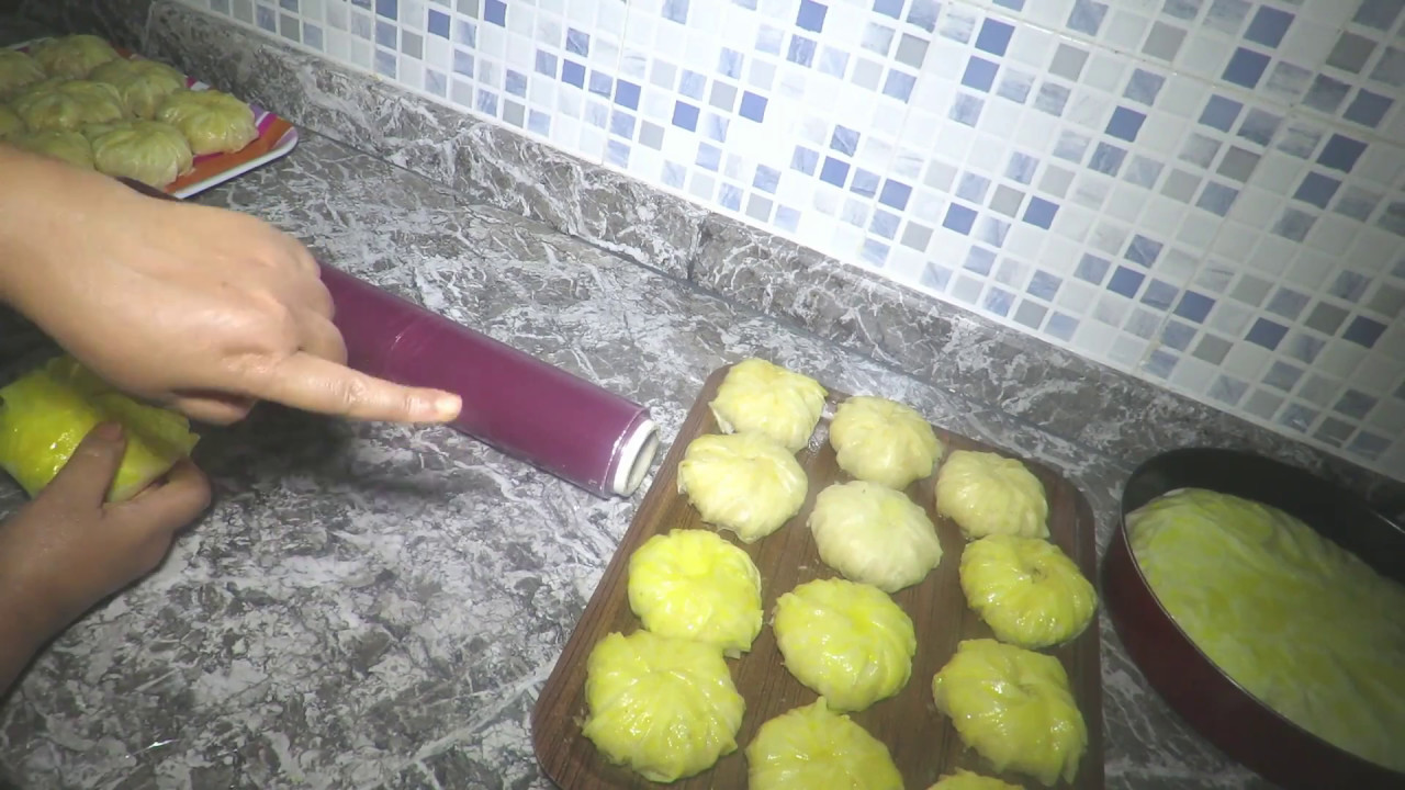 بسطيلة السمك /الحوت كبار وصغار على شكل وردة لشهر رمضان الكريم فيديو رقم2 الجزء 6