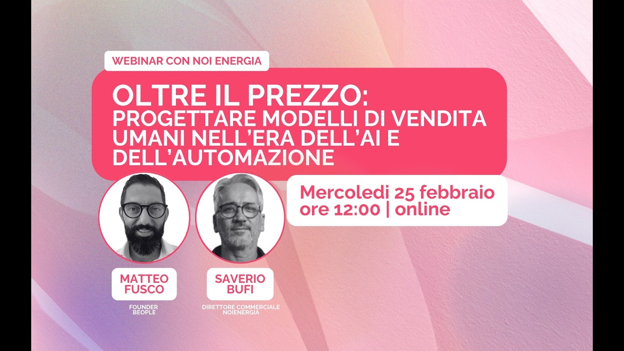 Oltre il prezzo: progettare modelli di vendita umani nell’era dell’AI e dell’automazione