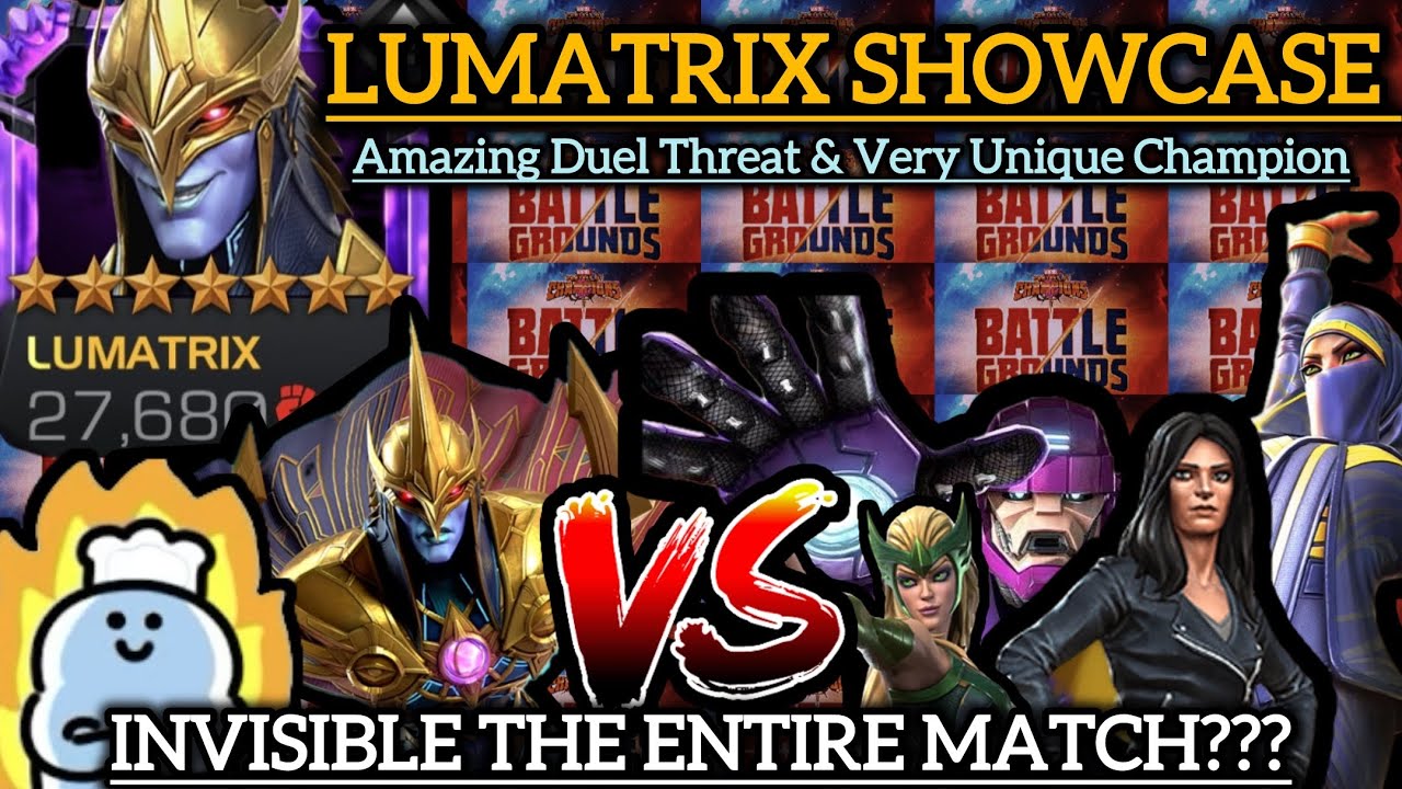 I LOVE LUMATRIX! RANK 3 SHOWCASE! Marvel Contest Of Champions.
