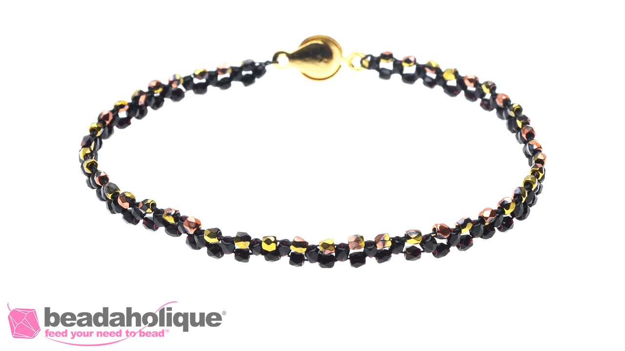 How to Right Angle Weave the La Siene Bracelet