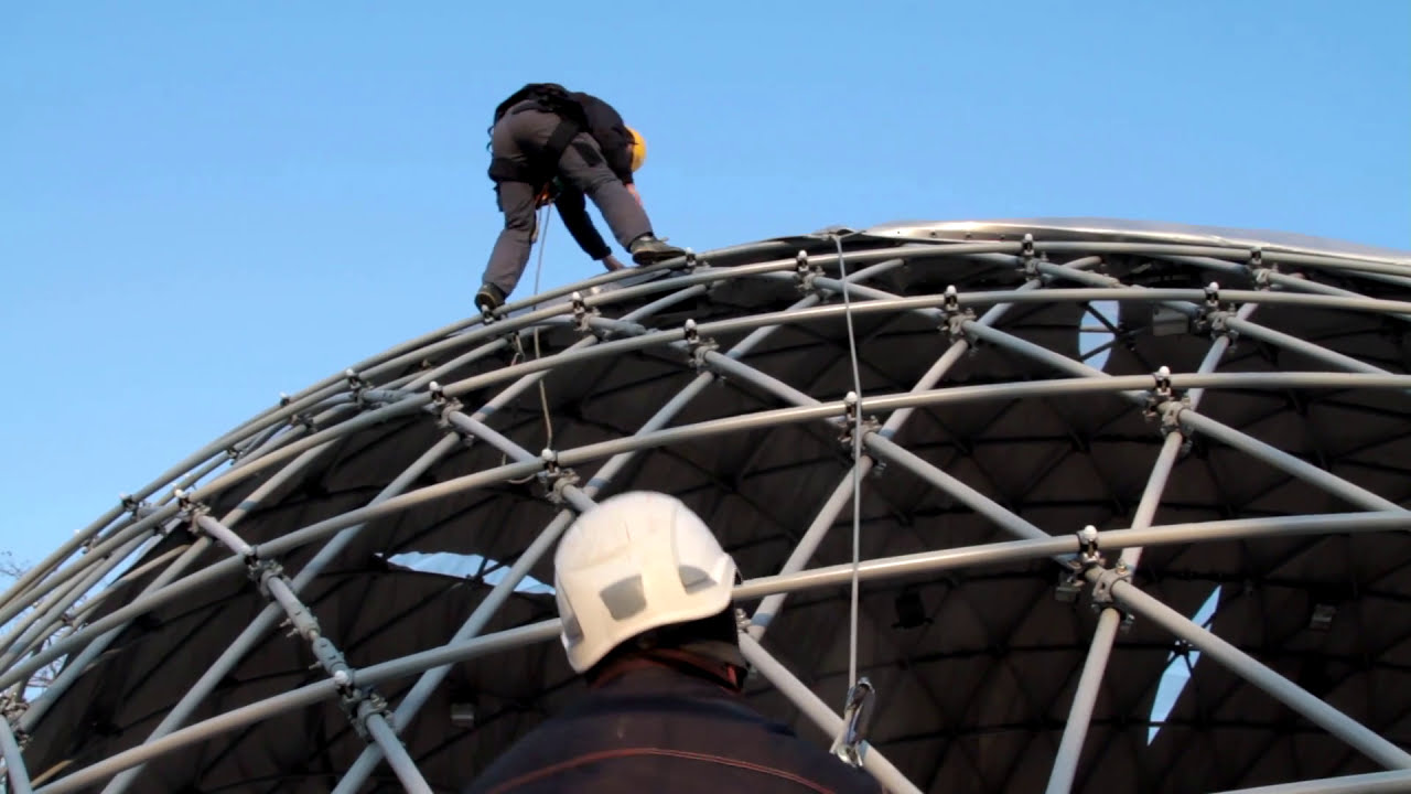 GRIDSHELL in composite material l Ephemeral construction in Créteil