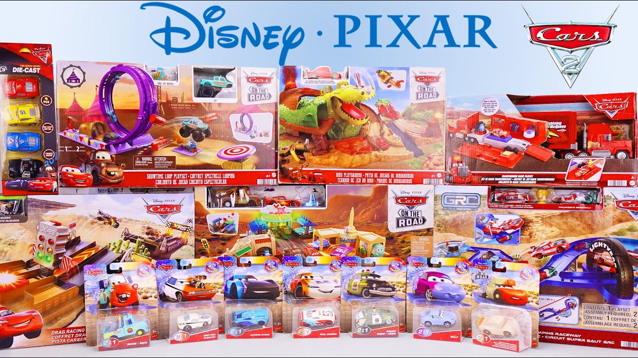 Disney Pixar Cars Unboxing Review | Mattel Disney Pixar Cars on the Road Dino Playground