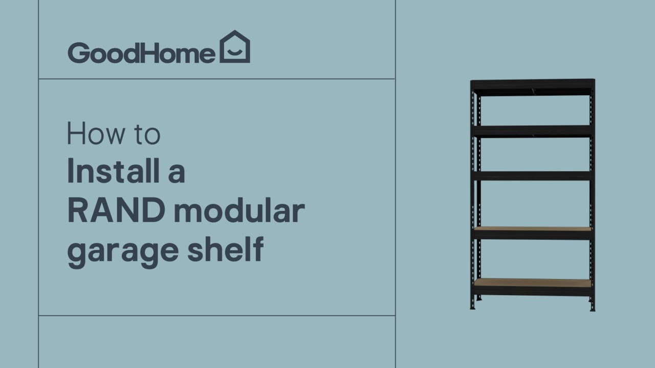 GoodHome Rand 5-Tier Metal Shelf