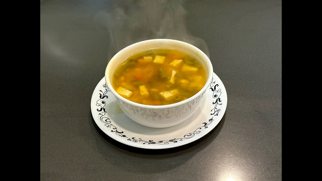 Zesty and Hearty Soup filled with protein and veggies - Cooking with Debbie Quick
