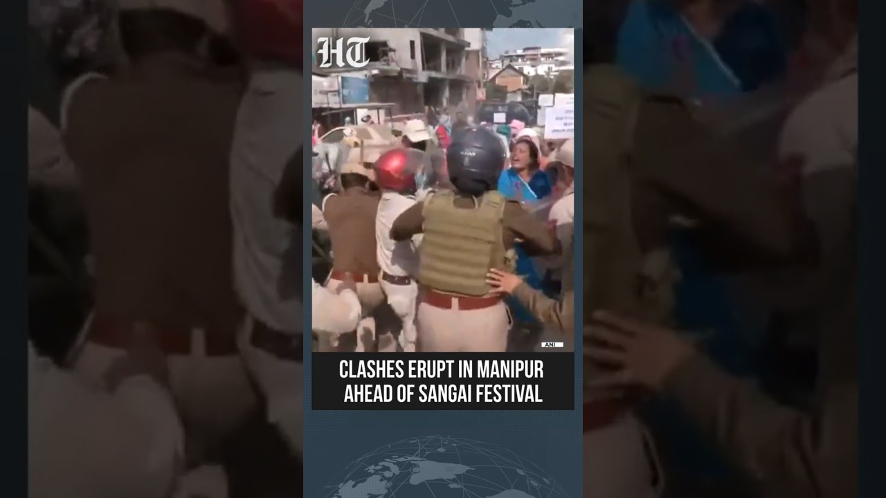 Manipur Tensions Escalate As Police, IDPs Clash Over Sangai Festival Boycott | Imphal | #shorts