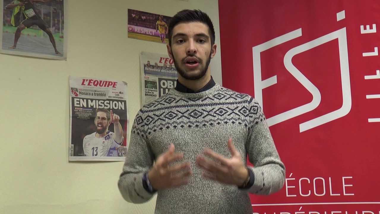Présentation des étudiants de la Licence Journaliste de sport ESJ Lille (promo 1)