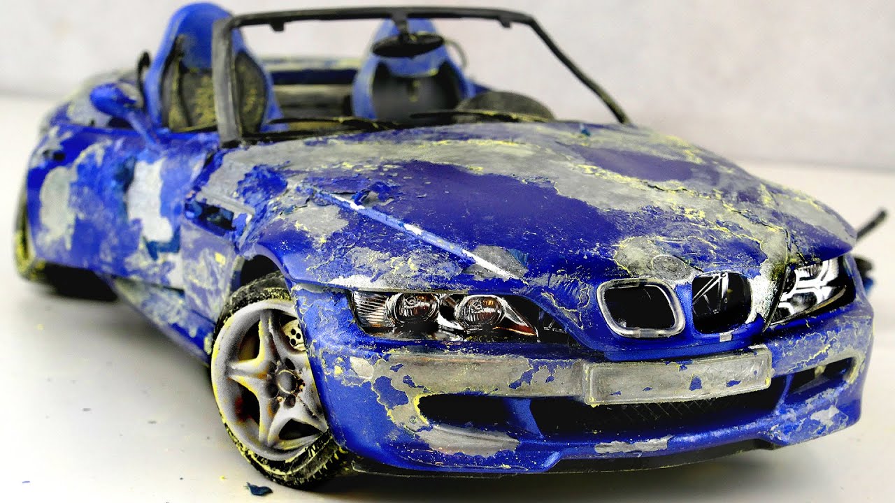 Restoration damaged BMW M Roadster tuning Model Car by Good Restore