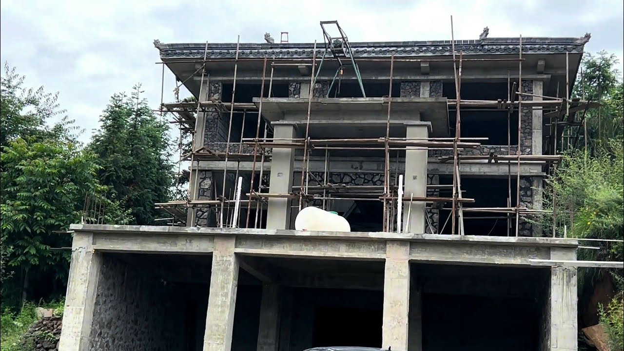 building a house with big rocks in the countryside | part 3