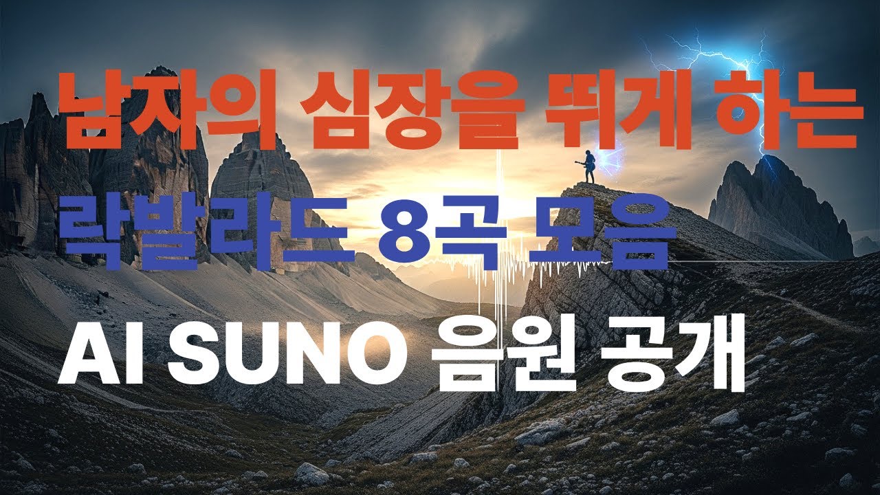 Playlist 남자의 심장을 뛰게 하는 락발라드 (Suno AI Original) ㅣHeart-pounding Rock Ballad🔥KPOP AI Rock Music