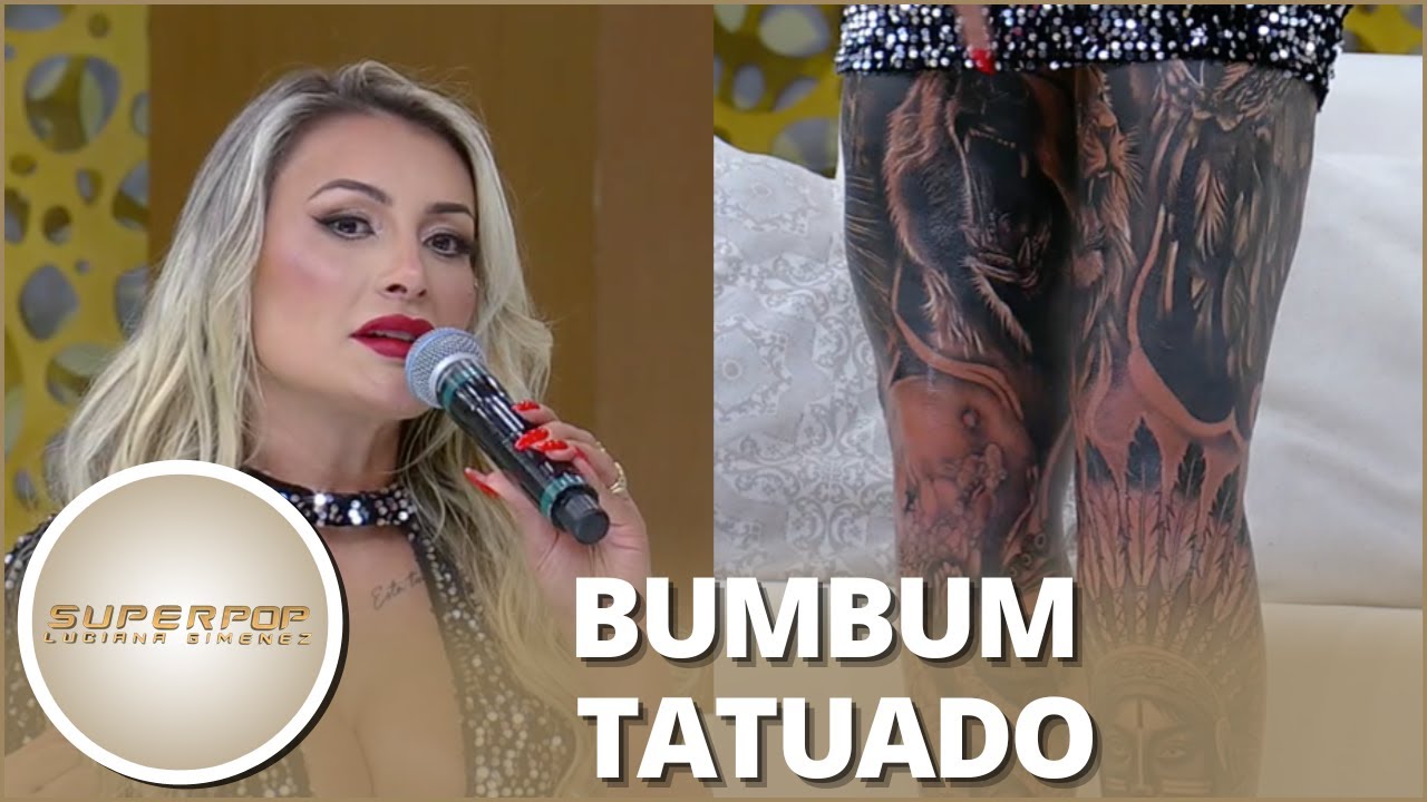 Andressa Urach mostra tatuagens e fala do significado: “É bem uma afronta”