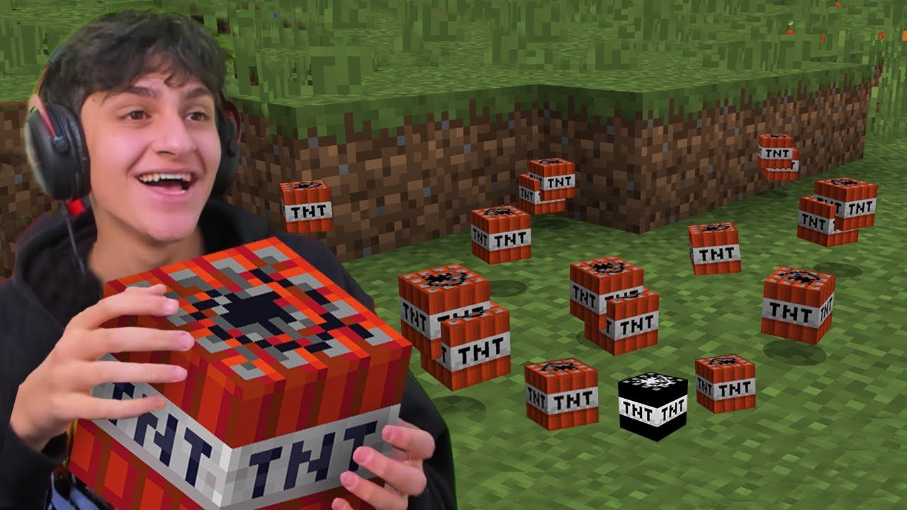 ماين كرافت اشتريت تي ان تي  في الحقيقه !! وفجرتها😱 MINECRAFT