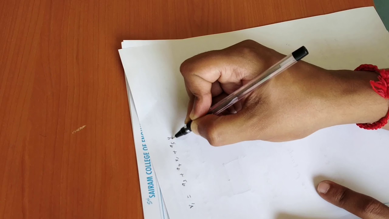 Derivation of shape function for 3 noded triangular element
