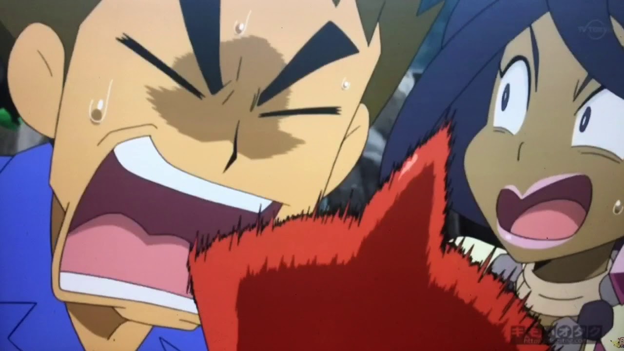 Brock Scared Olivia & Rotom Dex also cut-off pictures