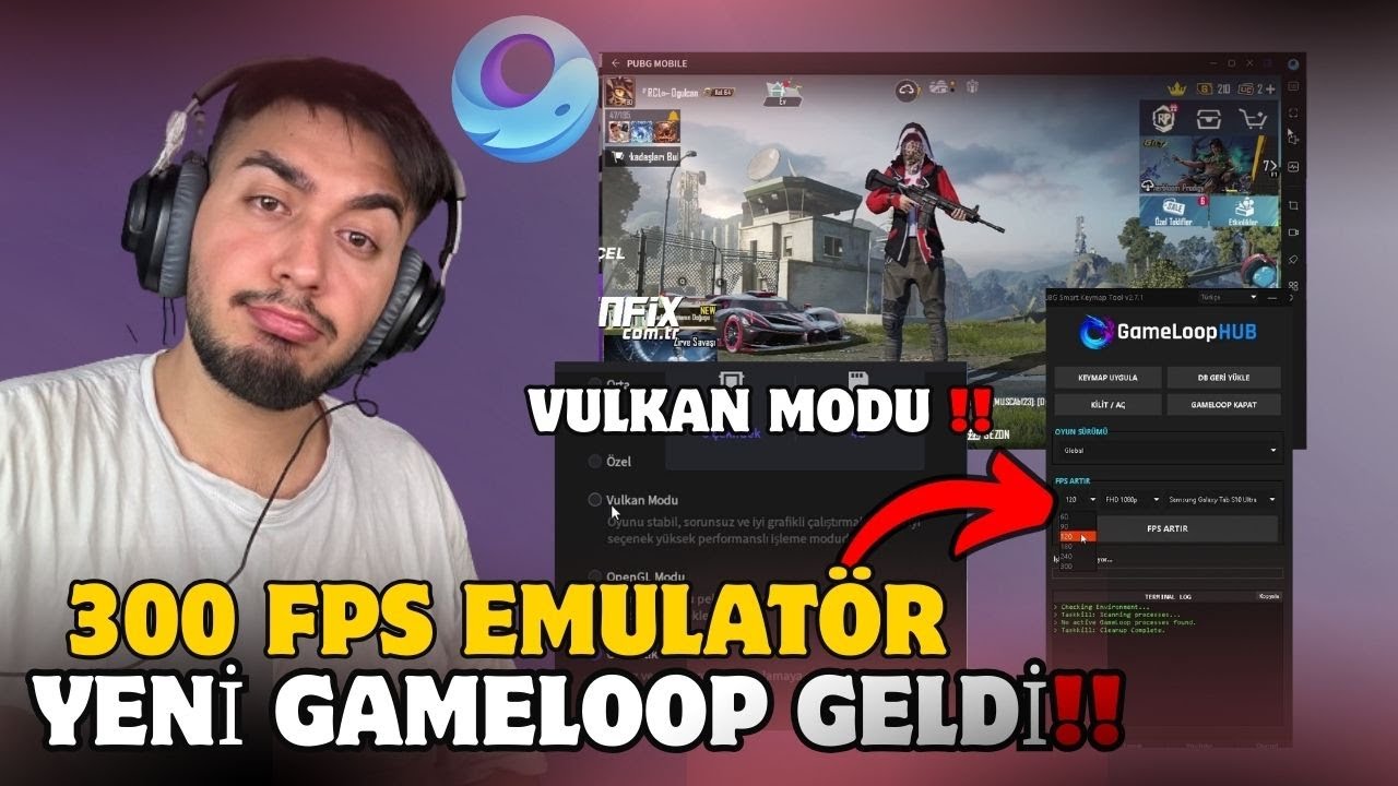 YENİ 300 FPS VEREN GAMELOOP EMULATÖR😱 VULKAN MODU HİÇ KASMAYAN EMULATÖR | GAMELOOP