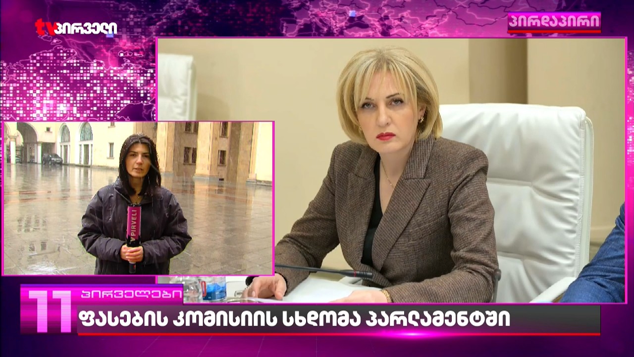 ფასების კომისიის სხდომა პარლამენტში