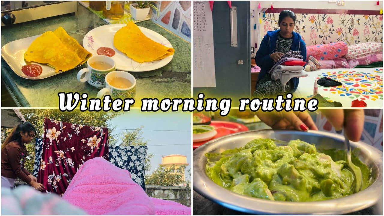 Housewife’s cozy warm peaceful winter morning routine | holidays routine | meal prep #dailyvlogs 