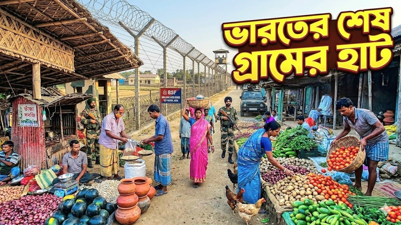 ভারত বাংলাদেশ সীমান্ত গ্রাম পরাশপুর চরে নতুন হাট || Border Haat || Porashpur Char || Jalangi Padma