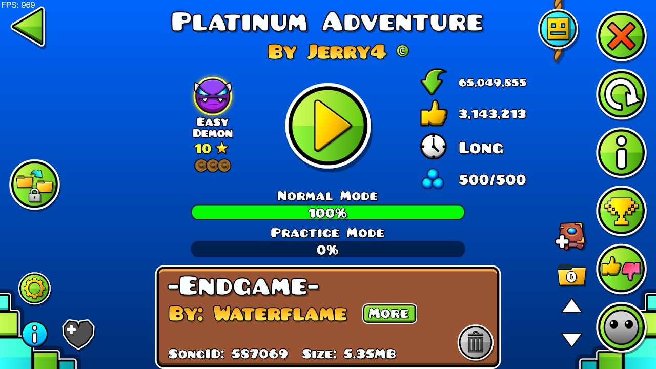 Platinum Adventures 100% #gdash #geometrydash #demon #easydemon #platinum #adventures