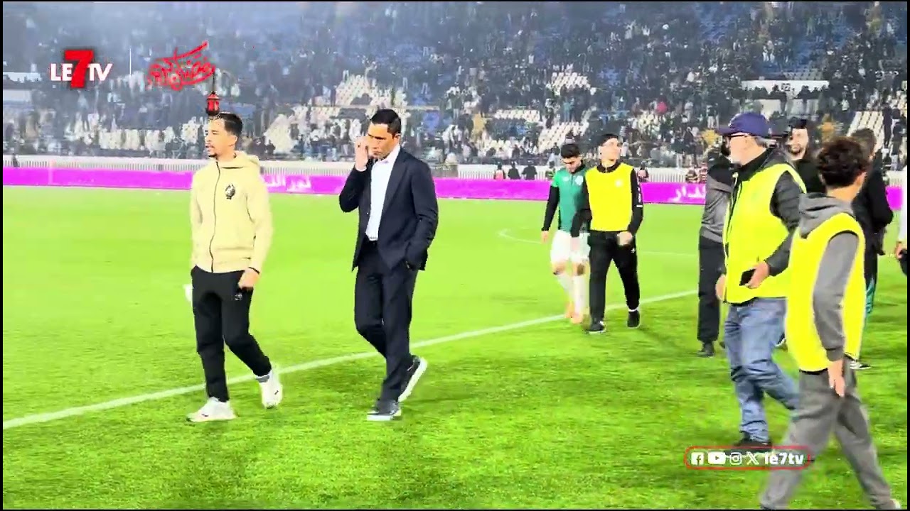 من زاوية أخرى…كواليس نهاية مباراة الرجاء الرياضي واتحاد طنجة: احتفاء إغيز وفرحة رجاوية وحسرة طنجاوية