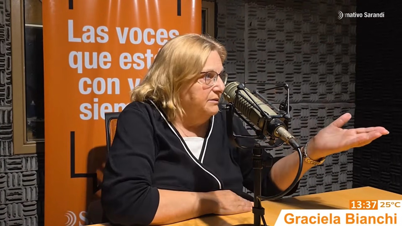 Graciela Bianchi, senadora del Partido Nacional, en Informativo Sarandí