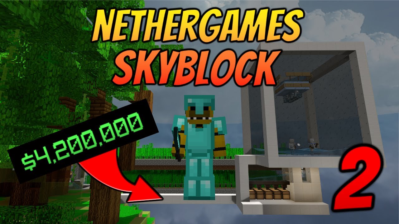 ✅ NetherGames SkyBlock #2: OP Skeleton Farm