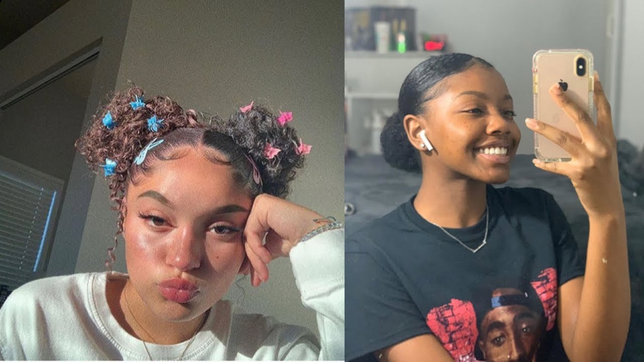 TRENDY AND POPPIN NATURAL HAIRSTYLES 😙🧡