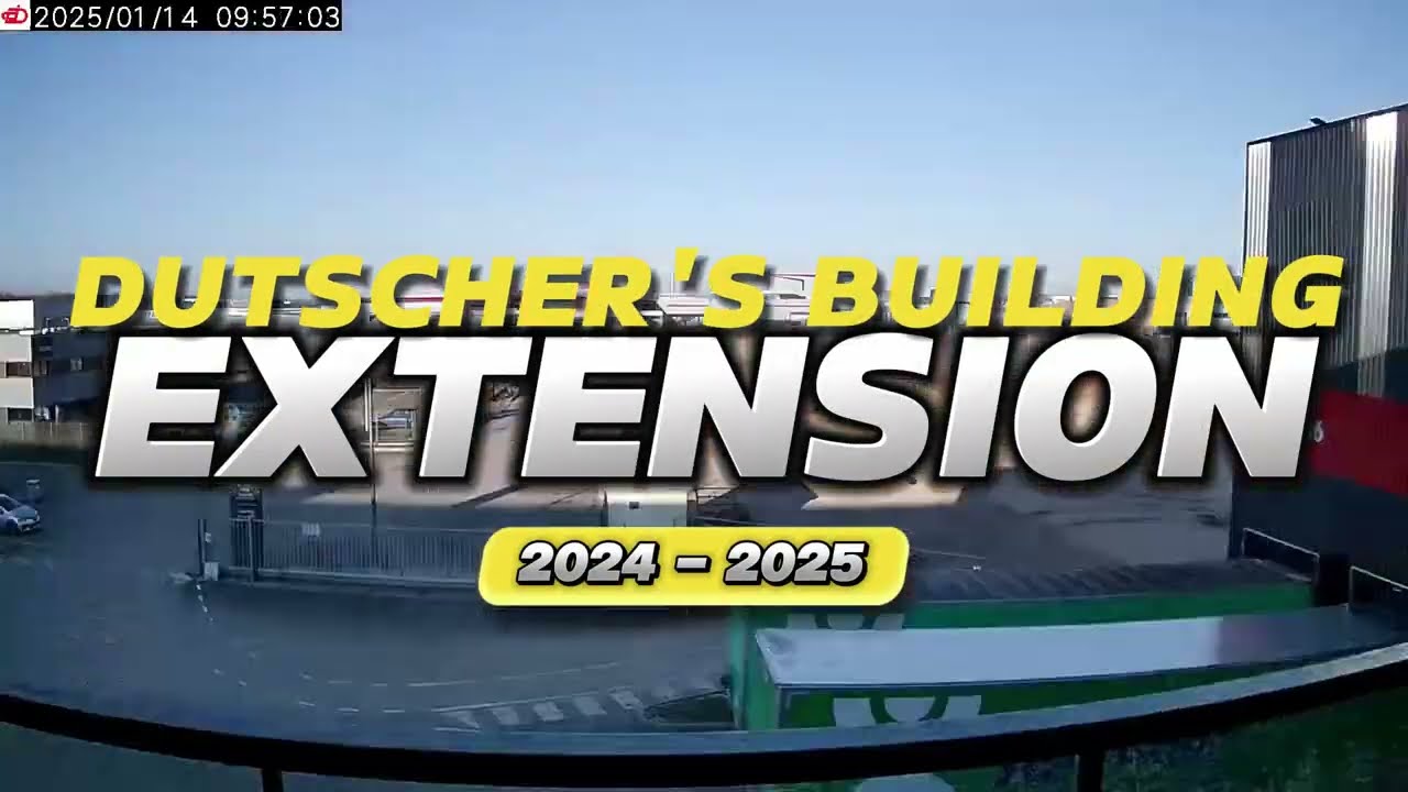 Timelapse - Travaux d'extension d'entrepôt Dutscher