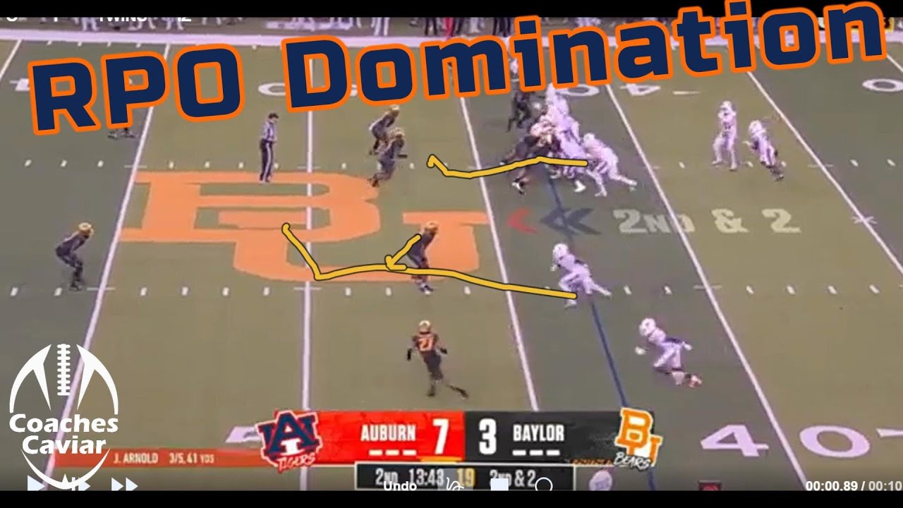 Auburn RPO's and Schemes vs Baylor