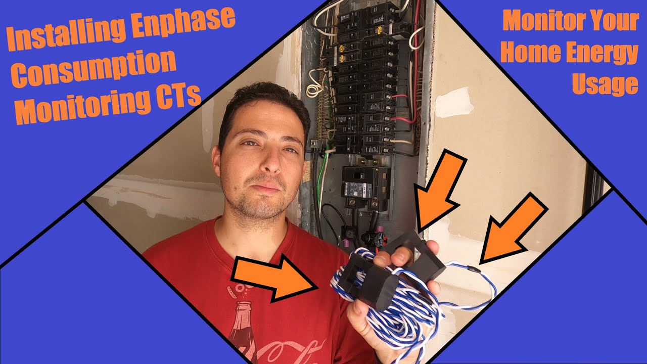 Installing Enphase Consumption Monitoring CTs - Monitoring Your Home Electricity Usage