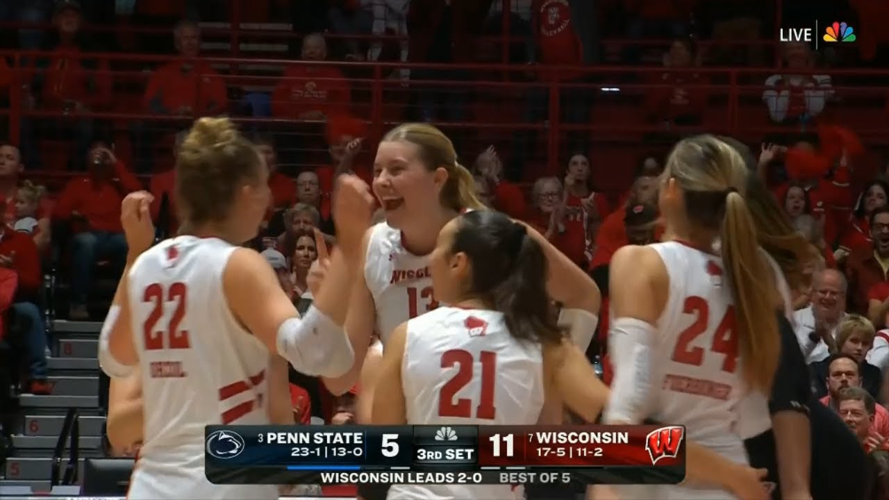 Wisconsin vs Penn State | 2024 Women's College Volleyball, Nov 09 2024