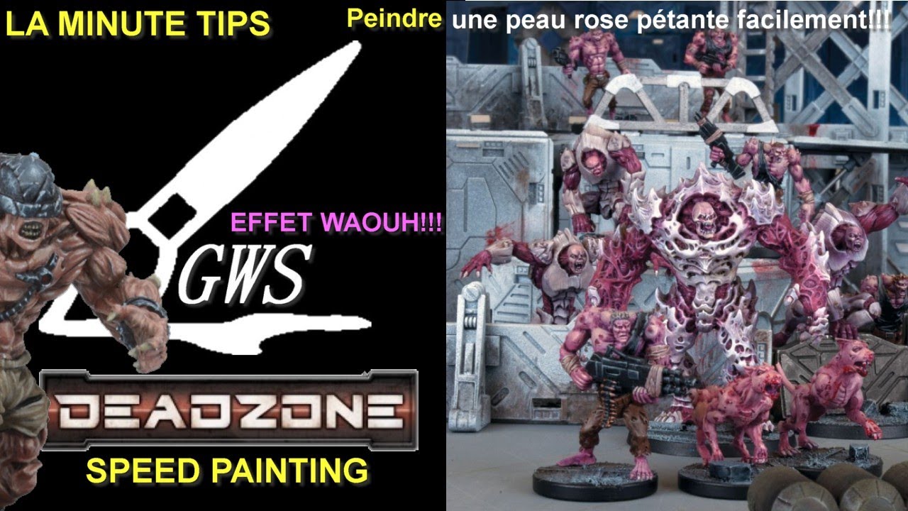 MODÉLISME- LA MINUTE TIPS-  SPEEDPAINTING - Peindre une peau ROSE INTENSE en quelques secondes!!!