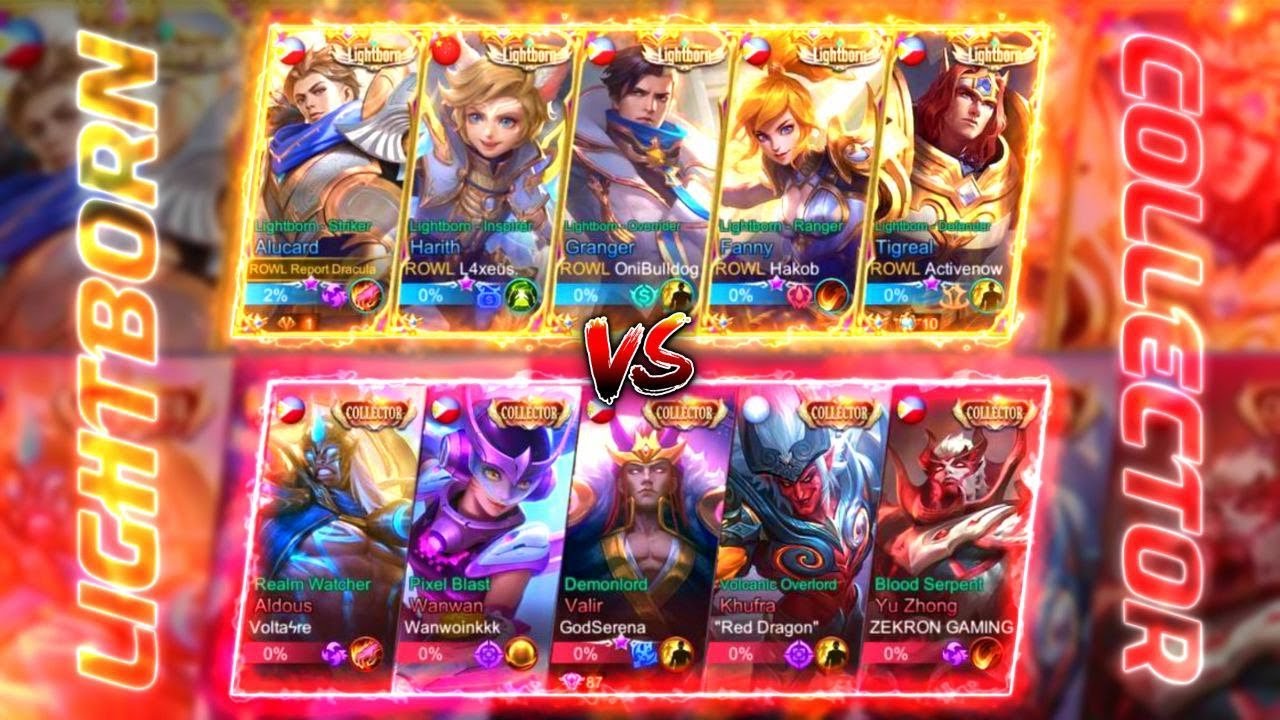 LIGHTBORN VS COLLECTOR SKINS (INTENSE ALUCARD GAMEPLAY) MLBB