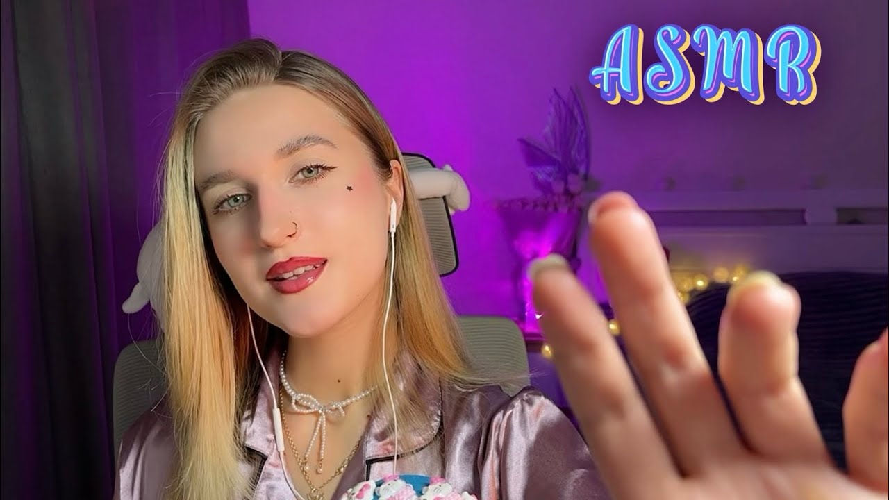 ASMR✨Sweet sleep from visual triggers, mouth sounds and close contact 🙌🏻😴🪄