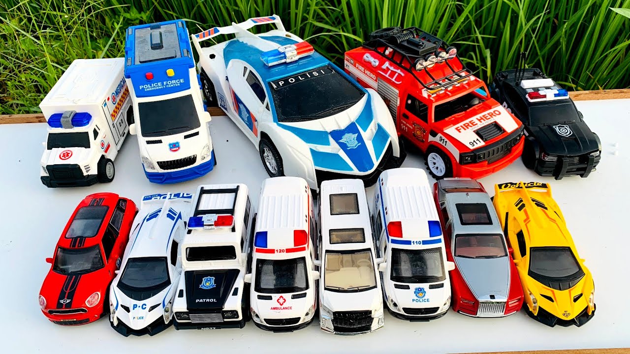Mobil Mobilan Truk Oleng, Mobil Ambulan Emergency, Mobil Polisi, Mobil Damkar, Mobil Balap #3700