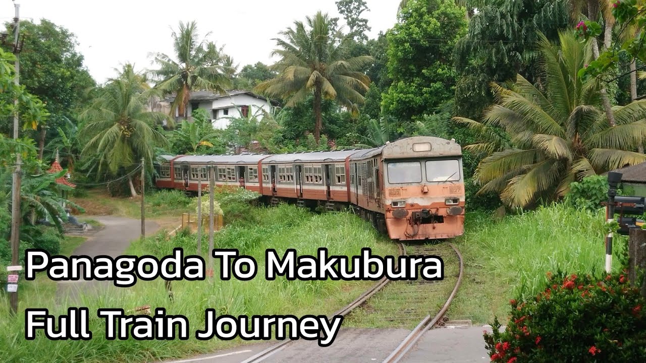 Panagoda To Makubura Full Train Journey with a Slow Train