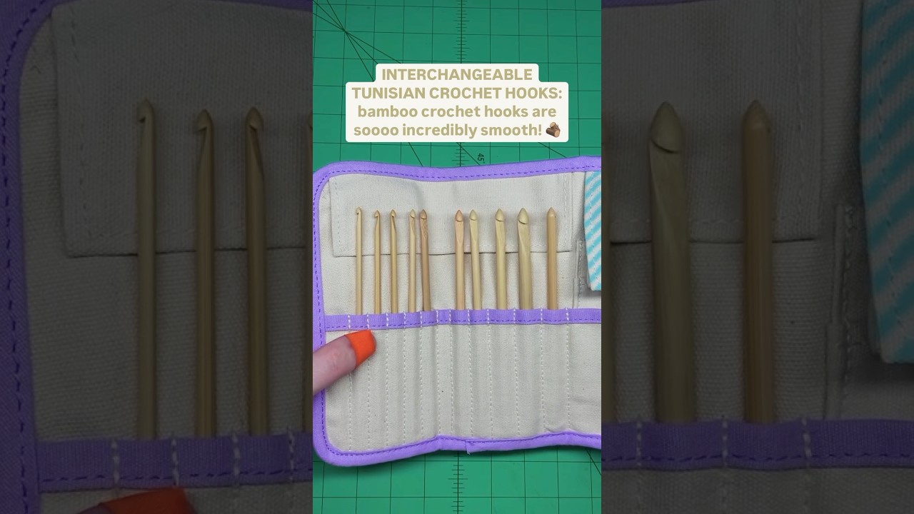 Clover's Interchangeable Tunisian Crochet Hooks ☘️ #crochethook #diy #bamboo #newproduct #crocheting