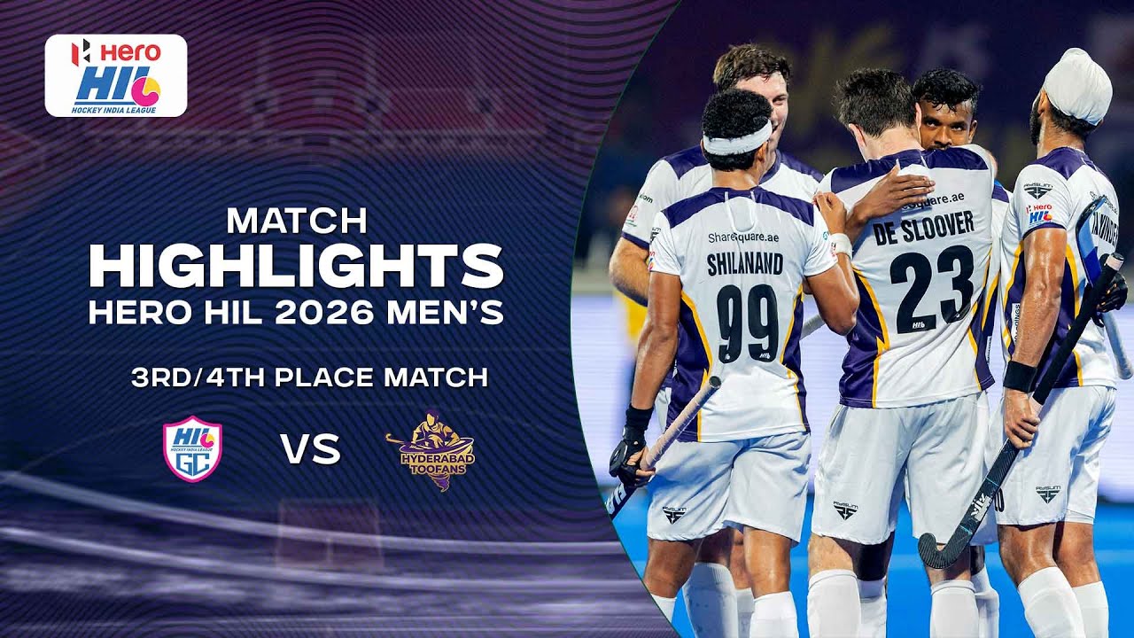 Men's Hero Hockey India League 2026 || Match Highlights ||3rd/4th PLACE MATCH || HIL GC VS TOOFANS