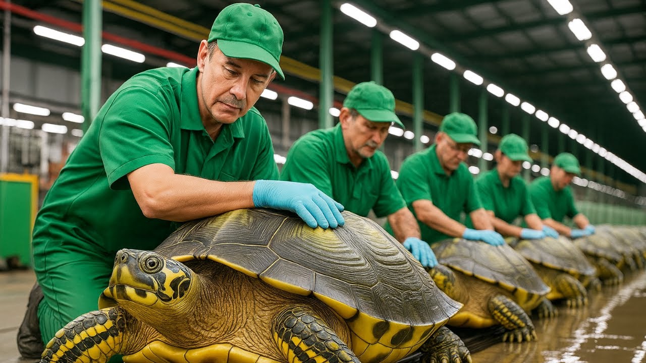 Inside the Turtle Leather Factory - The $1M Bio-Loop to Luxury Shell Fashion (Full Process)